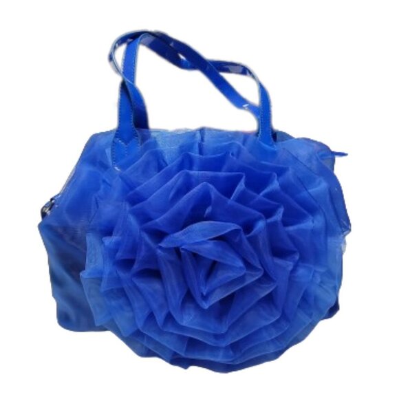 Blue Casual Tote Bag Travel or Overnight Bag with 2 additional pouches - Picture 1 of 7